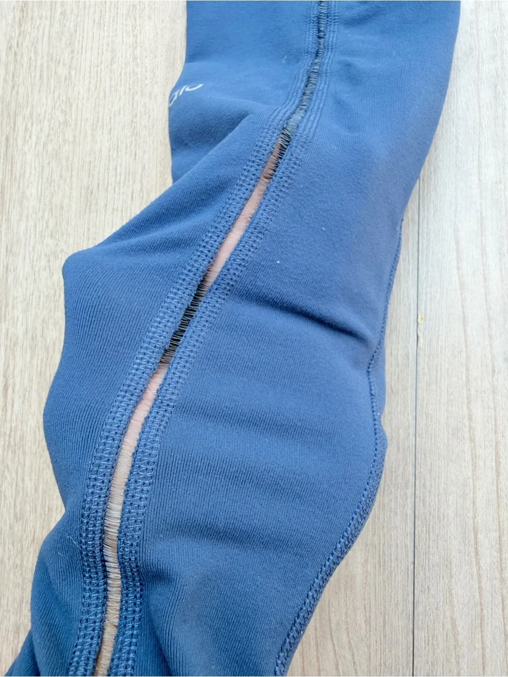 ALO Yoga Kids Navy Leggings with Subtle Logo